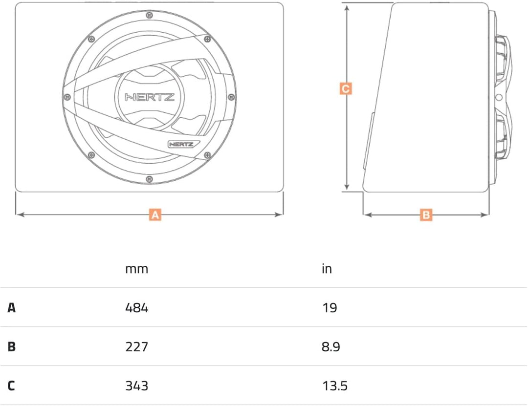 Hertz DBX 30.3 Subwoofer 1000 W
