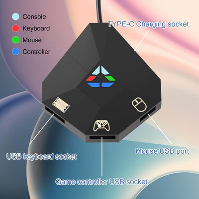 INF Adapter Maus Tastatur Konverter für Nintendo Switch/PS3/PS4/Xbox One/Xbox 360, Gaming Tastatur M