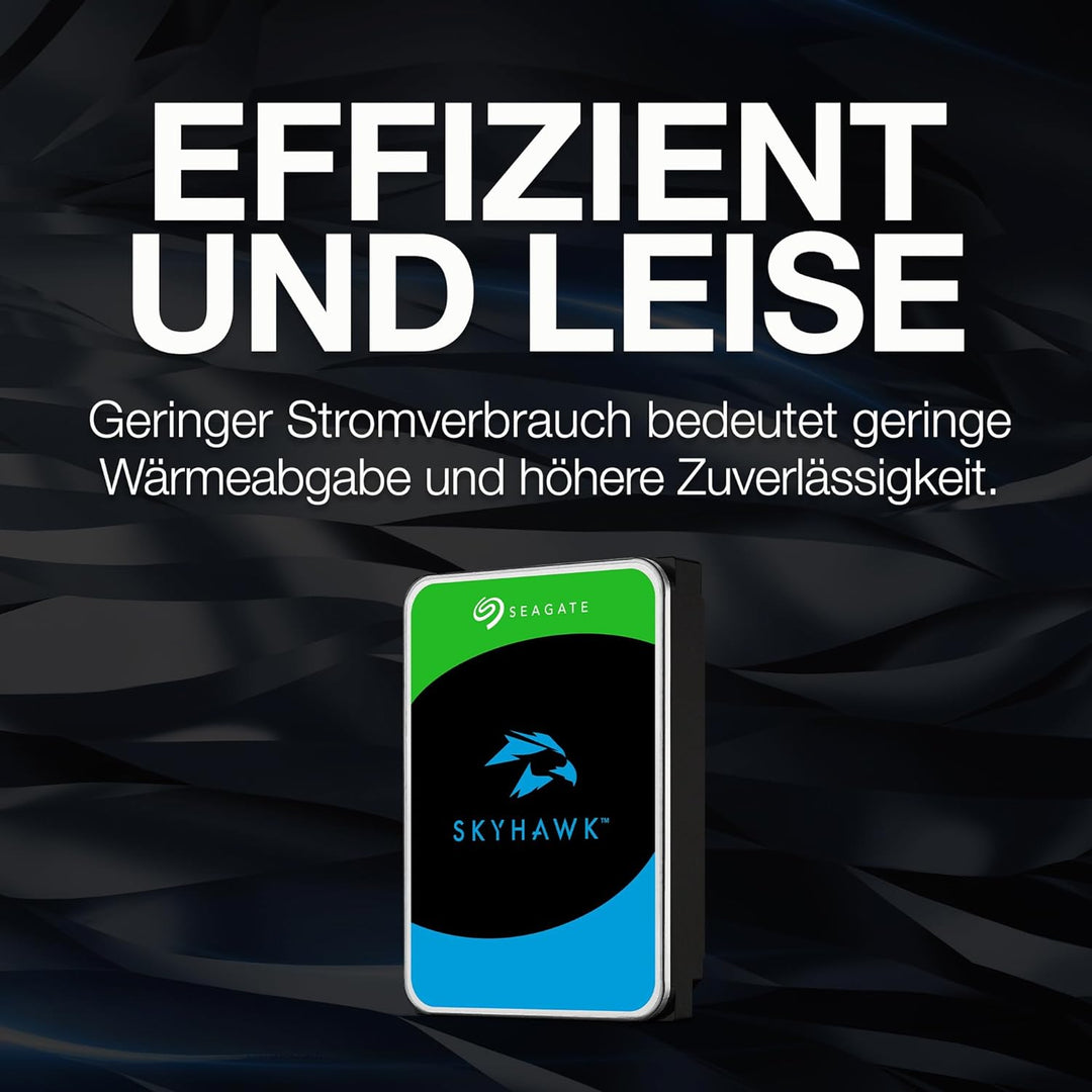 Seagate SkyHawk 2TB interne Festplatte HDD, Videoaufnahme bis zu 64 Kameras, 3.5 Zoll, 64 MB Cache,