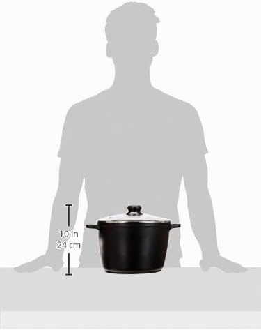 Karl Krüger 81195D Universaltopf Delta mit Glasdeckel, Schwarz, 24cm, 6.1L