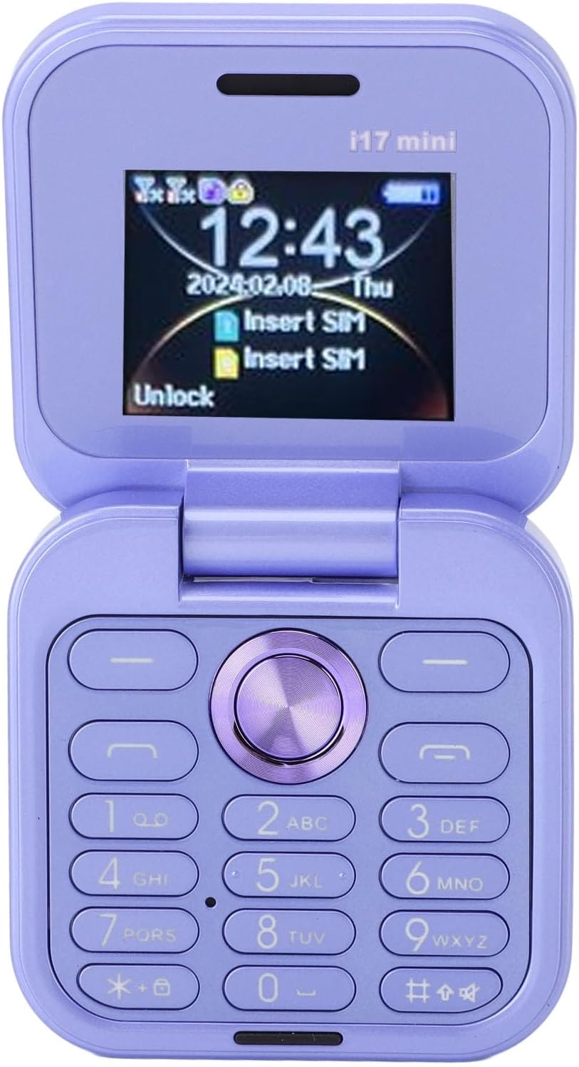 Entsperrtes Klapphandy für Senioren, ältere Menschen, 2G Basic, Einfach zu Bedienendes, Kleinstes Mo
