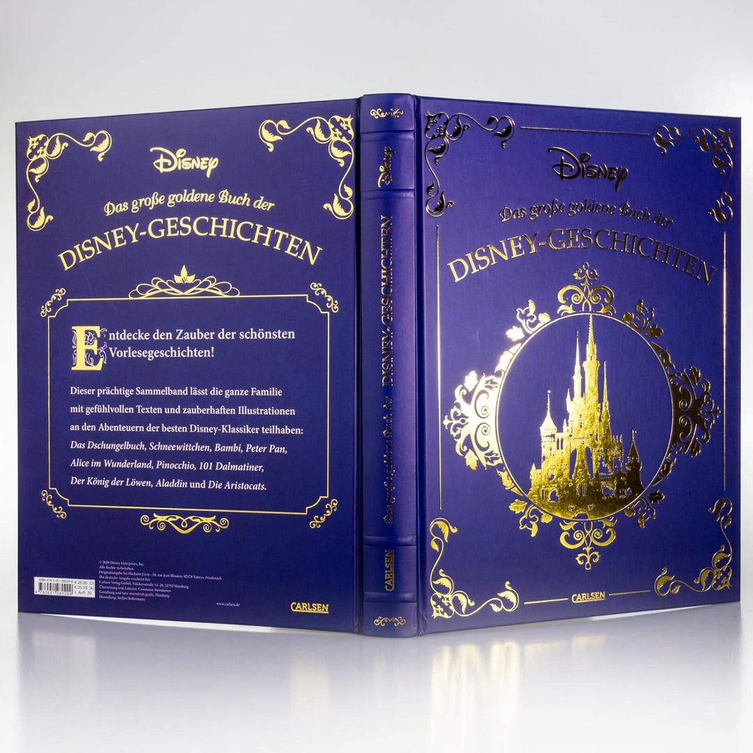 Disney: Das grosse goldene Buch der Disney-Geschichten: Hochwertig ausgestattet mit Lesebändchen, Go