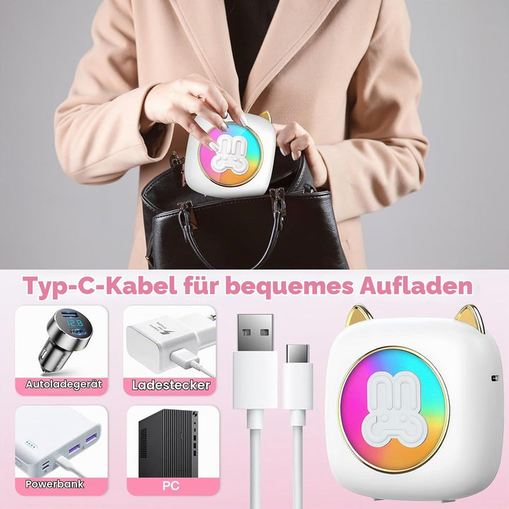 Mobiler Fotodrucker für Android &amp; iOS - Mini Bluetooth Drucker, Wireless mit 14 Rollen Papier für Jo