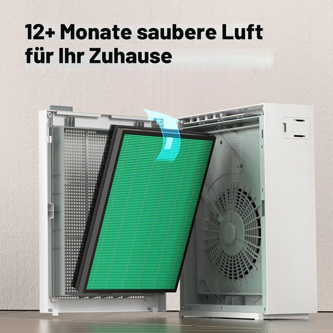 Coway Airmega 150 Luftreiniger Ersatzfilter-Set, True HEPA, Aktivkohlefilter, Schwarz, 3 Piece, 2 Fi