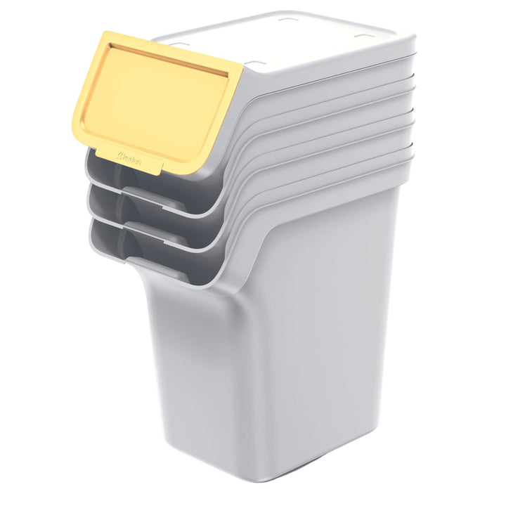 Keden Stackbox Q Mülltrennsystem 4x20L Set Mülltrennungsbehälter mit Deckel Recycling Recyclingbehäl