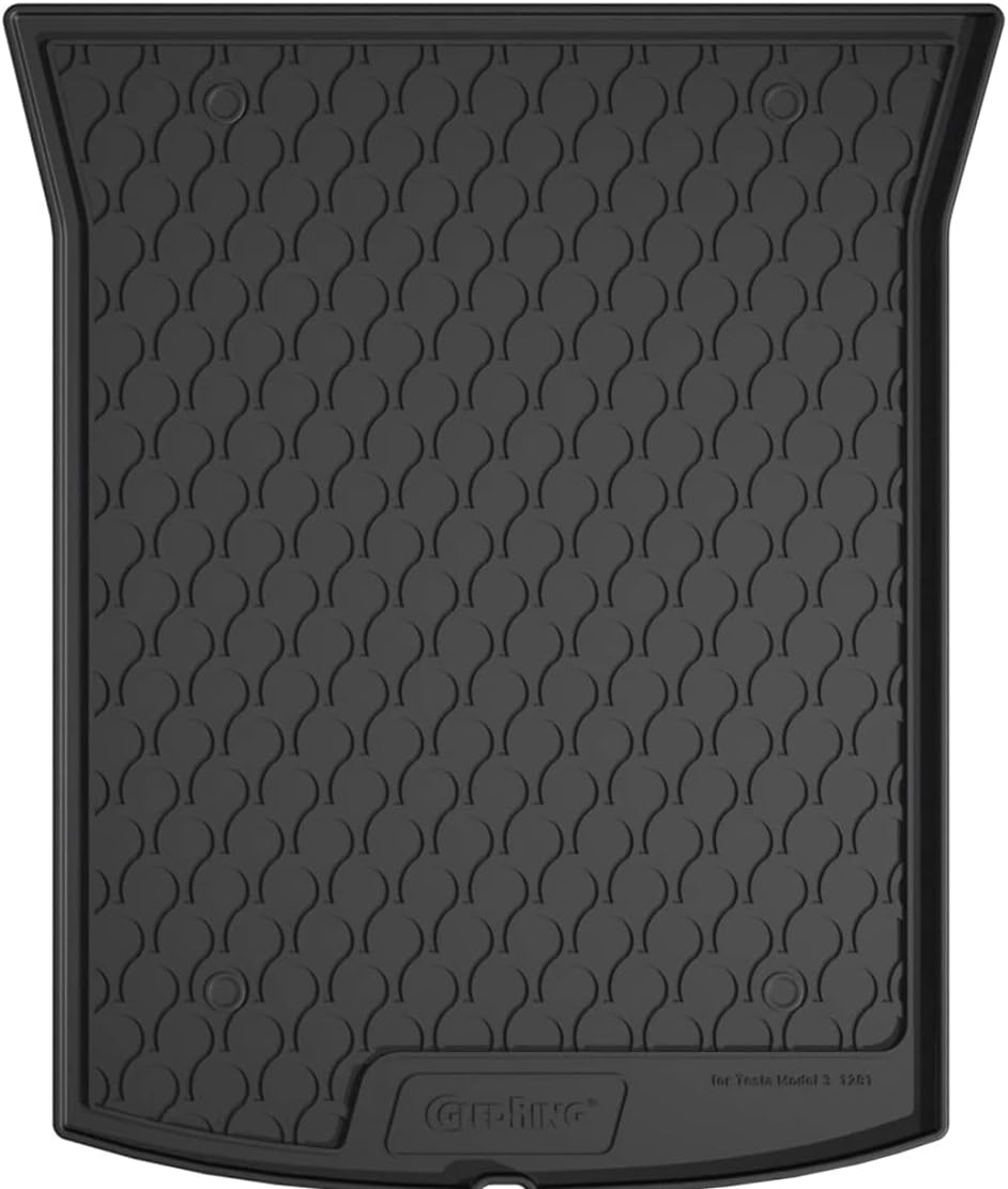 Rubbasol (Gummi) Kofferraumwanne kompatibel mit Tesla Model 3 7/2017-11/2020 & 12/2020-
