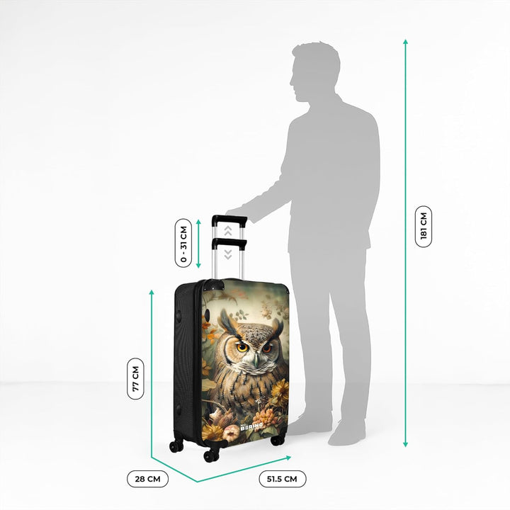 Koffer XL Gross 77x51.5x28 cm Reisekoffer mit Rollen Leicht Trolley grosser Hartschalenkoffer Rollko