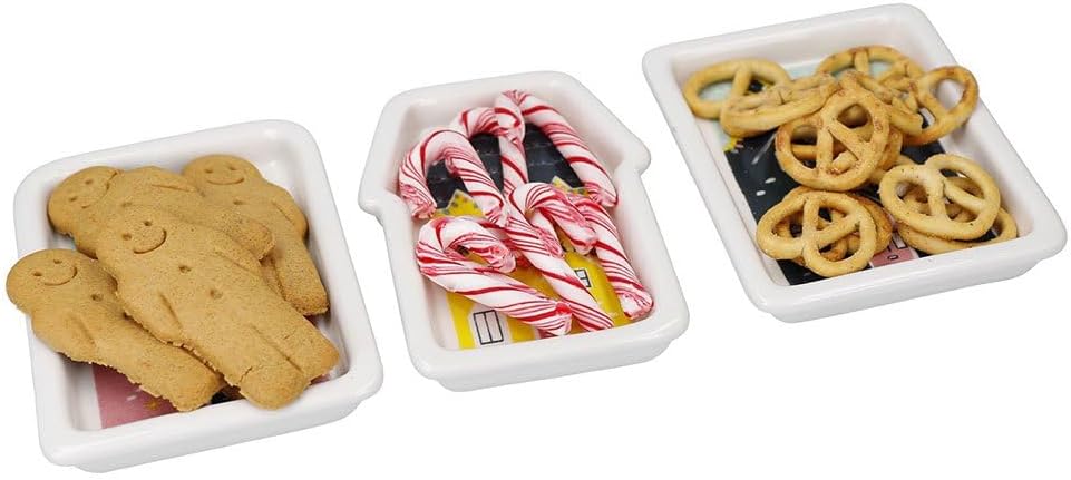 Kitchen Craft KCXMNUTDIP3PC KitchenCraft The Nussknacker-Kollektion Keramik-Teller-Set, 3-teilig, in
