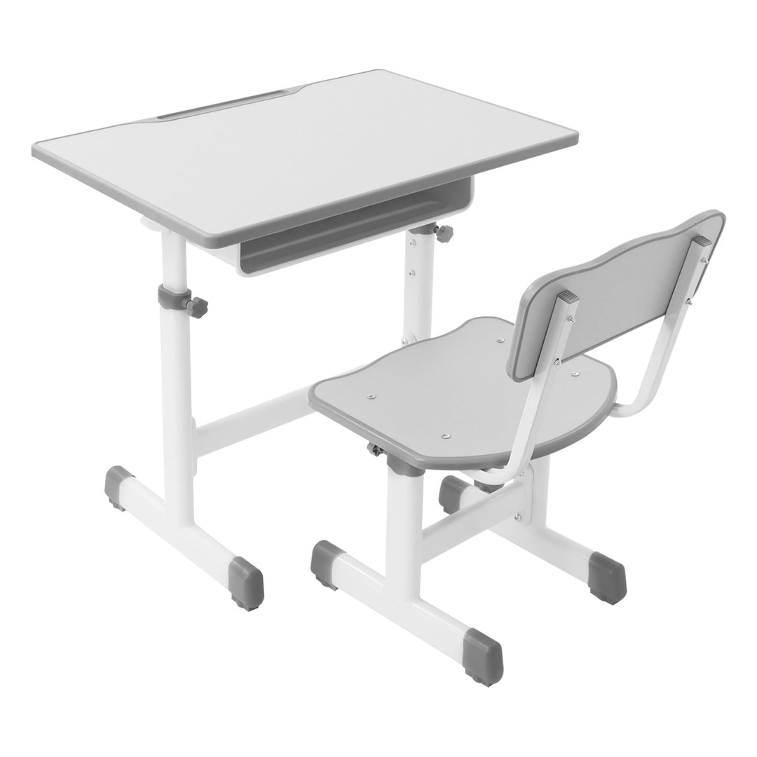 Kinderschreibtisch Stuhl Höhenverstellbar, Verstellbarer Schreibtisch und Stuhl, Schreibtisch-Set fü
