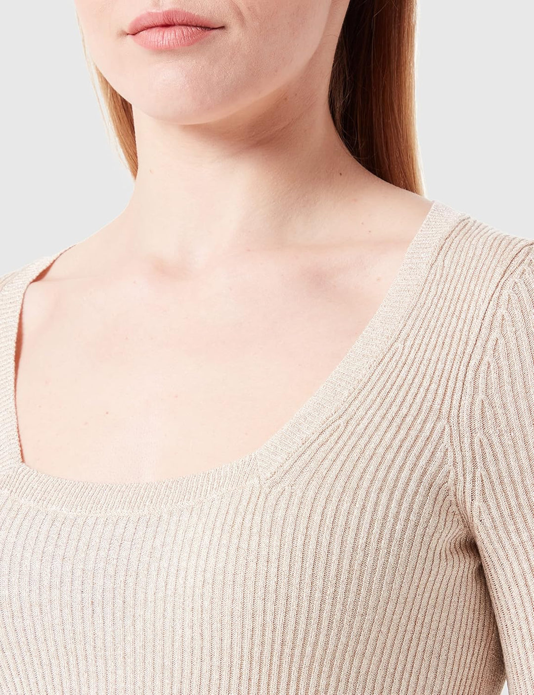 HUGO Damen Sunessy Knitted_Sweater, Light Beige271