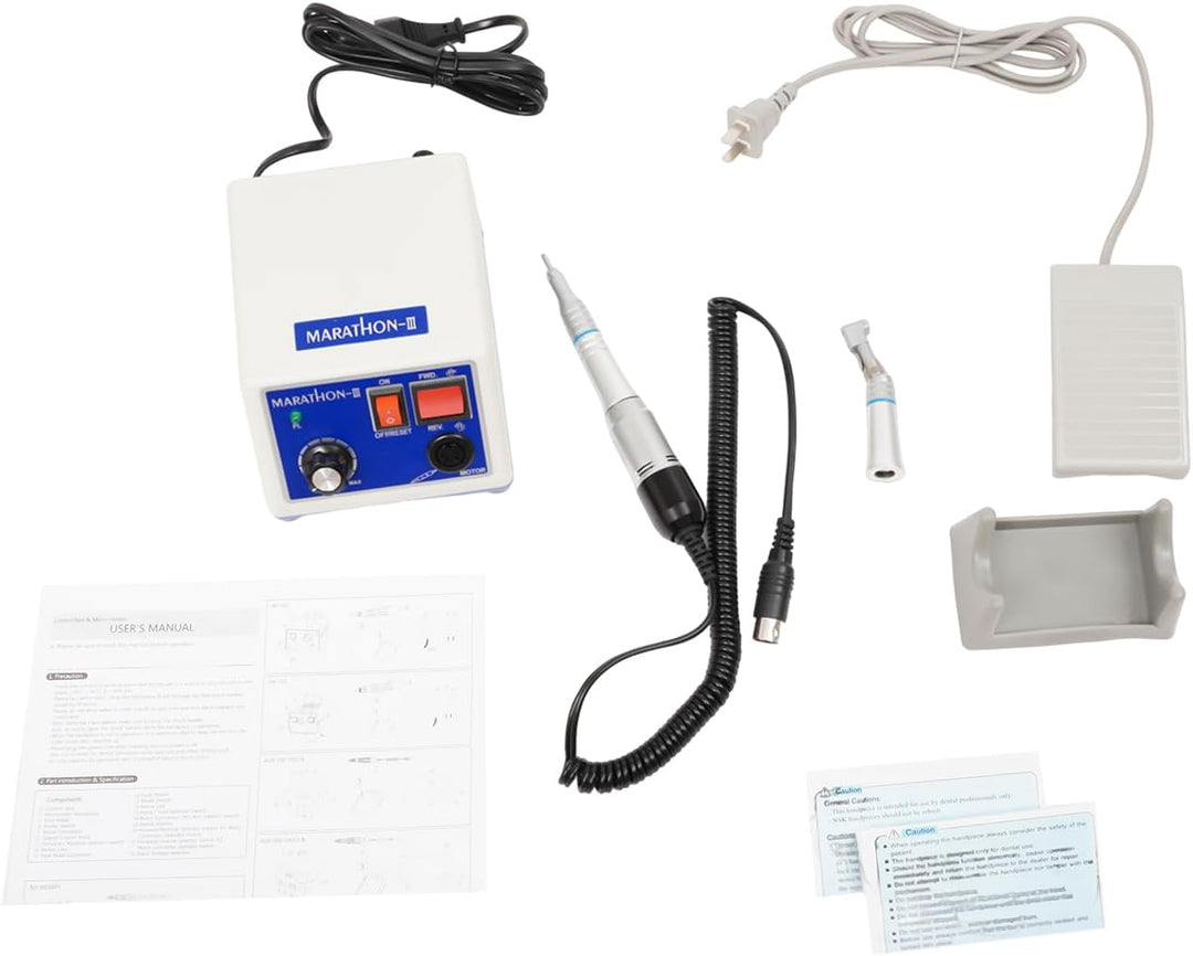 Poliermaschine Mit BüGel Und FussPedal FüR Juwelen Weiss 65W | 2-PolierköPfe GeräUscharm Und Vibrati