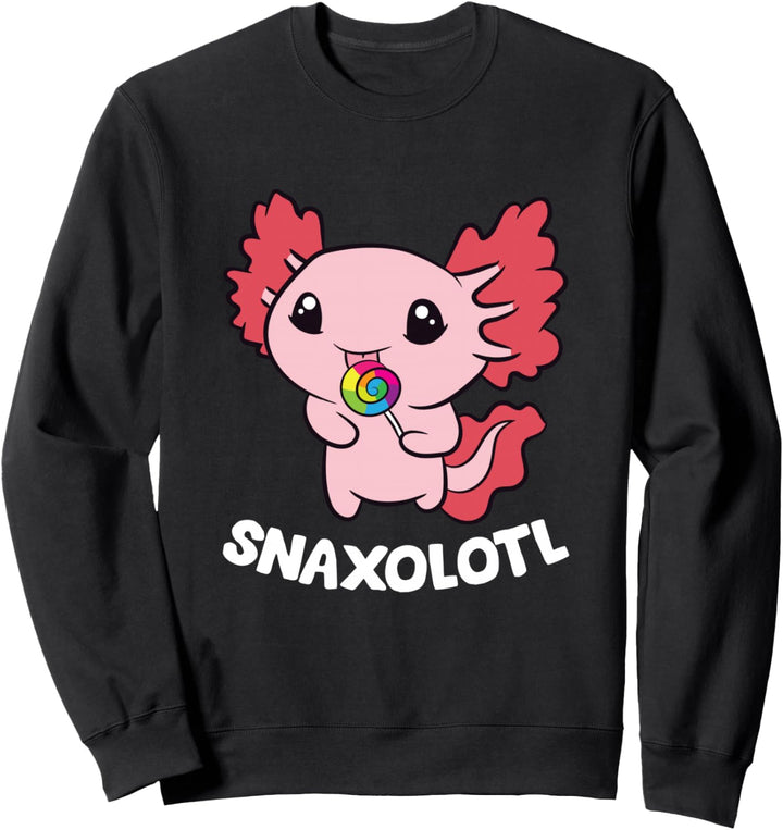 Axolotl Bonbons Lutscher Snaxolotl Kawaii Axolotl Sweatshirt