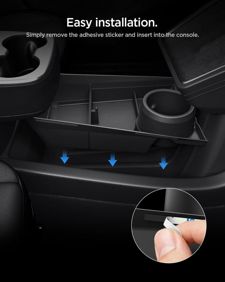 Spigen Tesla Model Y Juniper 2025 2026 (NUR Standard) Organizer für die untere Mittelkonsole mit Get