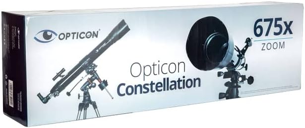 OPTICON - Teleskop Constellation I Vergrösserung 675x I Durchmesser 80 mm I Brennweite 900 mm I Barl