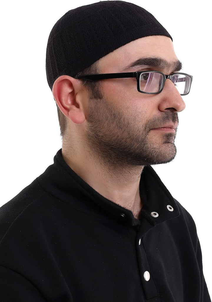 ihvan online Türkische muslimische Winter-Kufi-Hüte für Männer, Taqiya, Takke, Peci, islamische Mütz