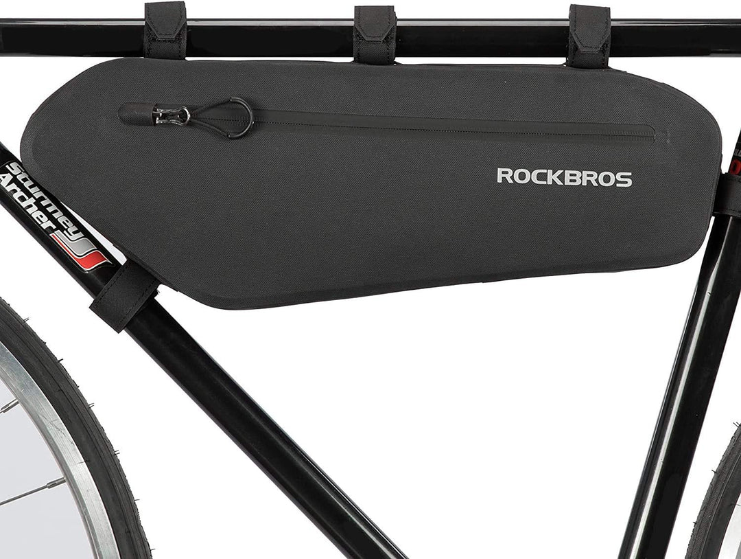 ROCKBROS Fahrradtasche Rahmen Wasserdicht Rahmentasche Triangle Bag Dreiecktasche ca.3L Schwarz 4l,