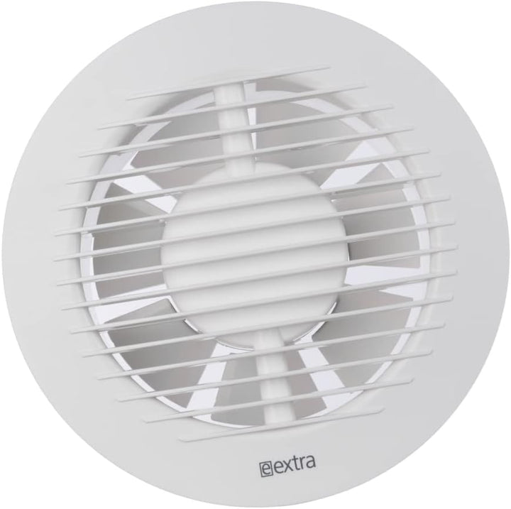 EUROPLAST Ø 125mm Bad-Lüfter - Fan zur Belüftung in Bad und WC gegen Feuchtigkeit - Leise Ventilator