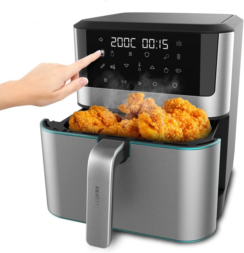 Cecotec Heissluftfritteuse ohne Öl 8 L Cecofry Supreme 8000 Air Fryer. 1800 W, Touchscreen, 30º-200