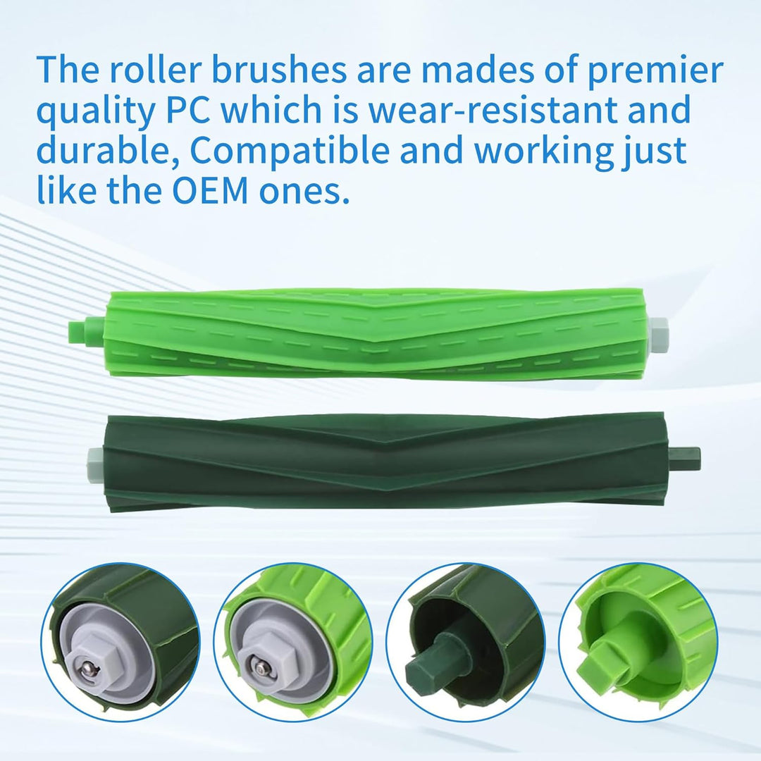 Dual Multi-Surface Gummi Roller Bürsten Teile für Irobot Roomba I & E Serie I7 Plus I7+ E5 E6 Staubs
