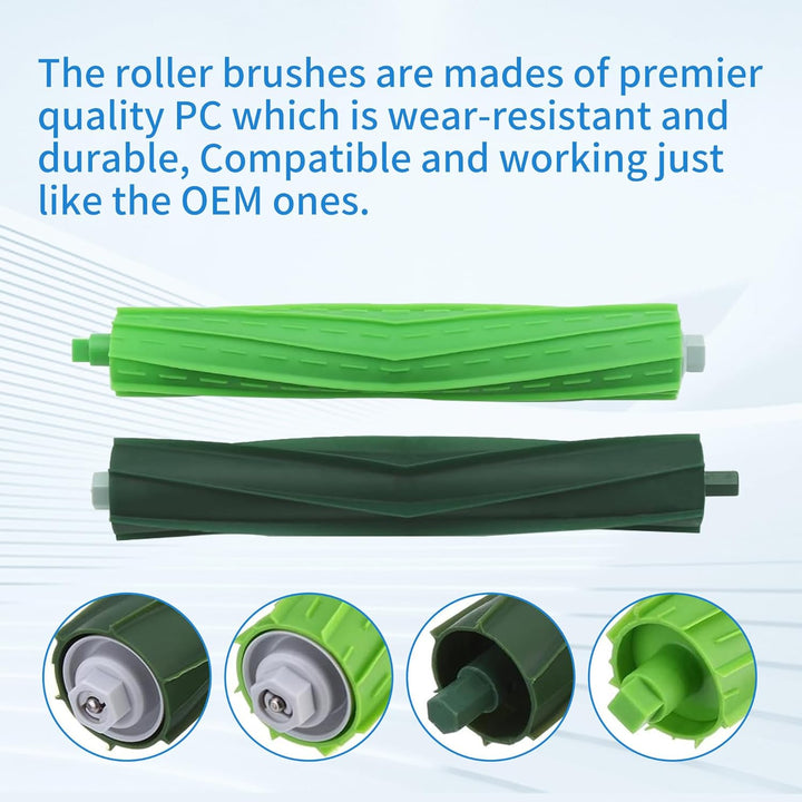 Dual Multi-Surface Gummi Roller Bürsten Teile für Irobot Roomba I & E Serie I7 Plus I7+ E5 E6 Staubs
