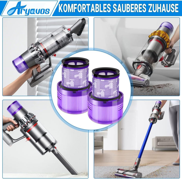 Filter für Dyson V15 V11 SV17 SV14 SV22 Staubsauger, 2 Stück Ersatzfilter Ersatzteile V11 Absolute E