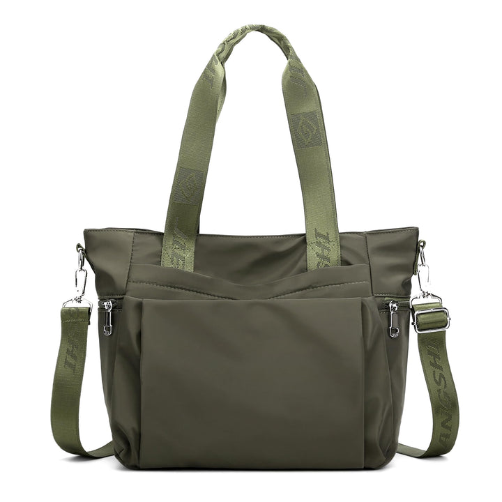 DIRRONA Mode Damen Umhängetasche Multi Pocket Multi Fach Crossbody Bag Gross Beiläufig Umhängetasche