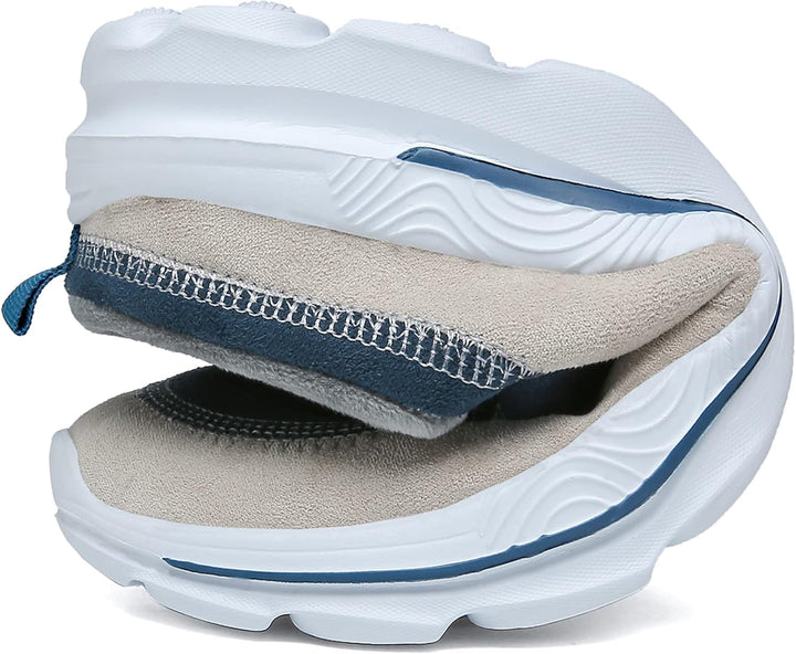 CELANDA Damen Herren Clogs Hausschuhe Herbst rutschfest Pantoletten Verdicken Warm Walking Schuhe Be