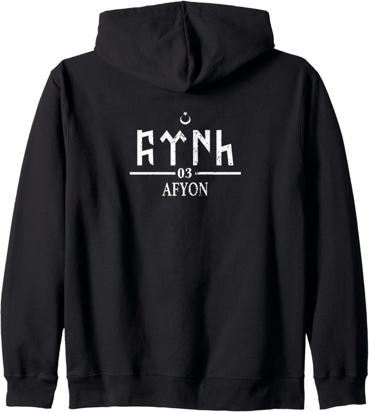 Afyonlu Afyon 03 Göktürk Schrift Göktürkler Türkei Kapuzenjacke