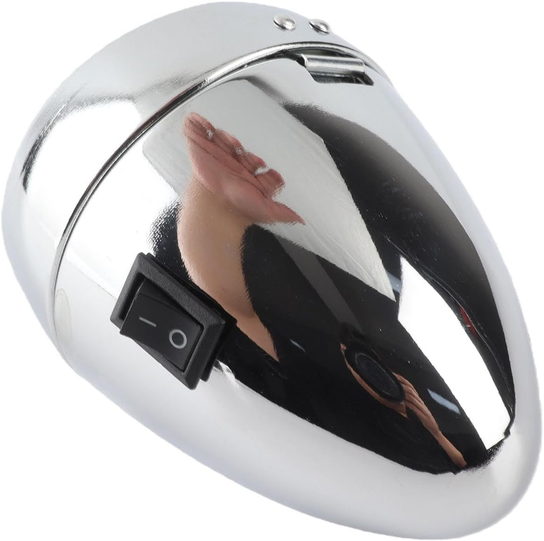 Vintage-Frontleuchte, Metall-Retro-Fahrradscheinwerfer mit 6 LED-Lampen, 160-Grad-Sichtbarkeit, Rege