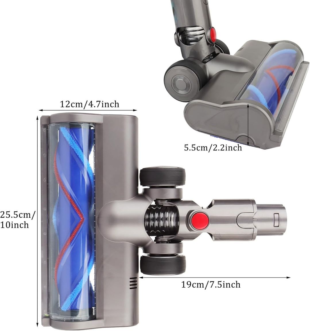 Ersatz-Motorkopf-Aufsatz für Dyson V6, DC58, DC59, DC61, DC62, DC74 Akku-Staubsauger, V-förmiger Tur