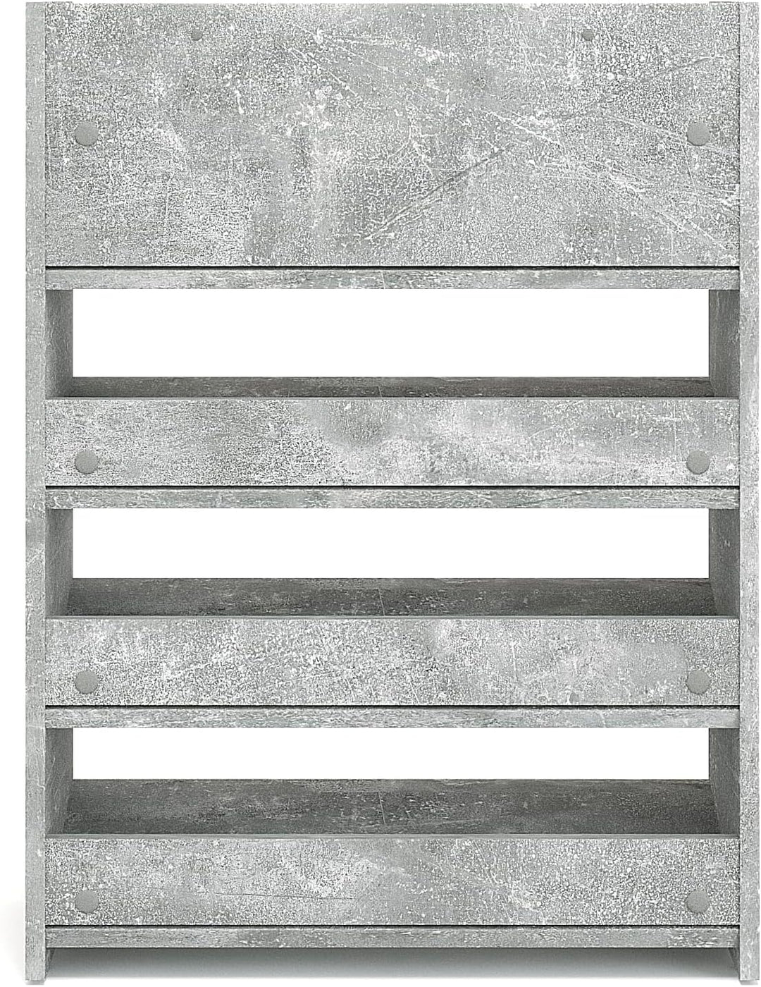 KOMTO Schuhregal Schmal - Schuhablage Flur mit 4 Ebenen Offener Schuhschrank Schuh Organizer Platzsp