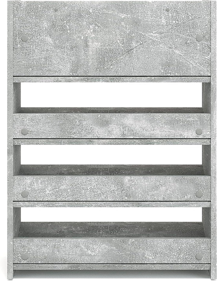 KOMTO Schuhregal Schmal - Schuhablage Flur mit 4 Ebenen Offener Schuhschrank Schuh Organizer Platzsp