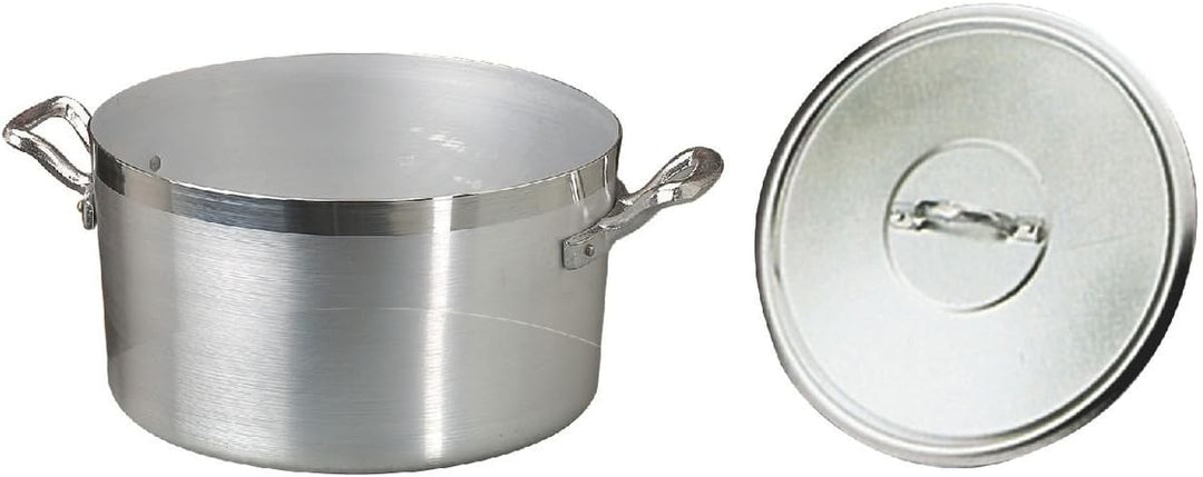 Agnelli Pentole Kasserolle mit Zwei Griffen 38 cm grau, 38 cm