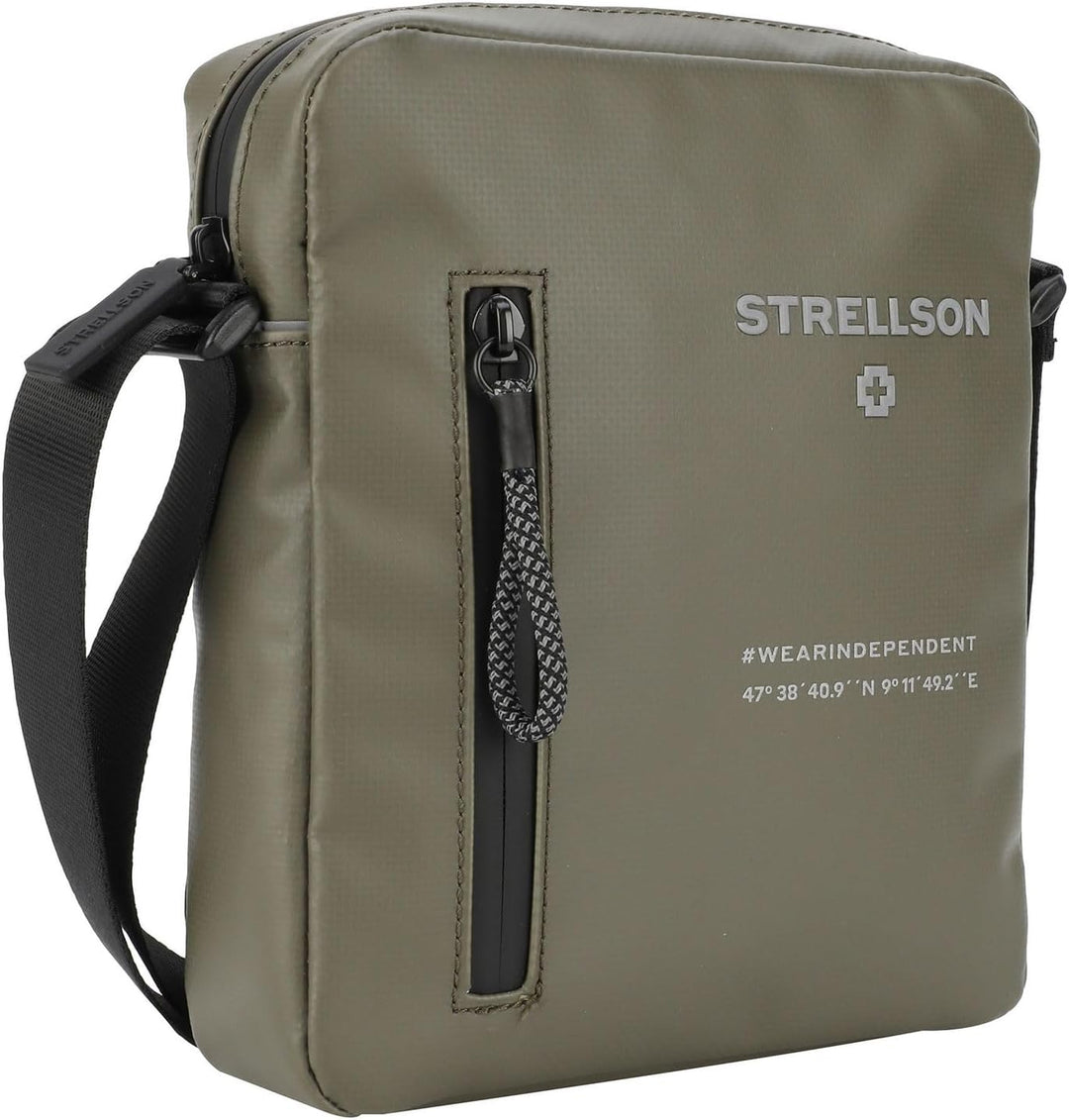 Strellson - stockwell 2.0 marcus Schultertasche klein für Männer, Umhängetasche in Grün Farbe:grün /