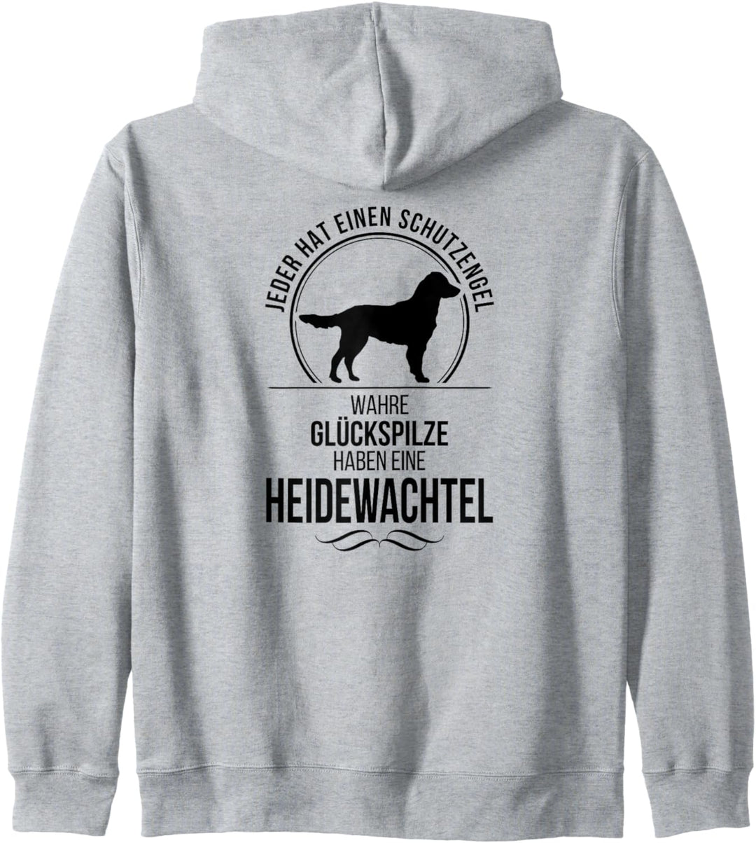 Heidewachtel Schutzengel Münsterländer Hunde Hundespruch Kapuzenjacke
