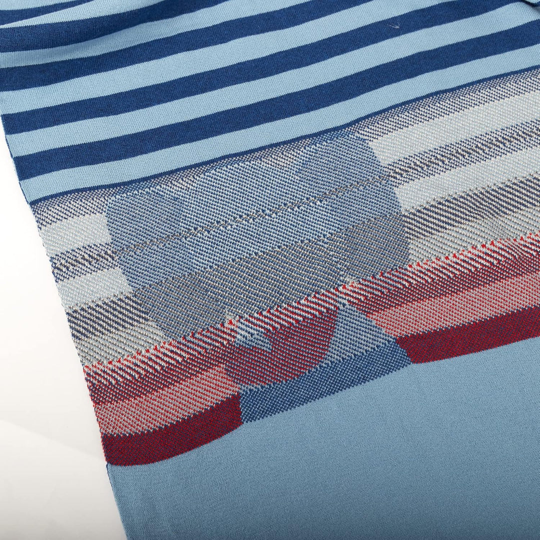 SIGIKID 39485 Strickdecke Lolo Lombardo Mädchen und Jungen Baby-Decke empfohlen ab Geburt dunkelblau