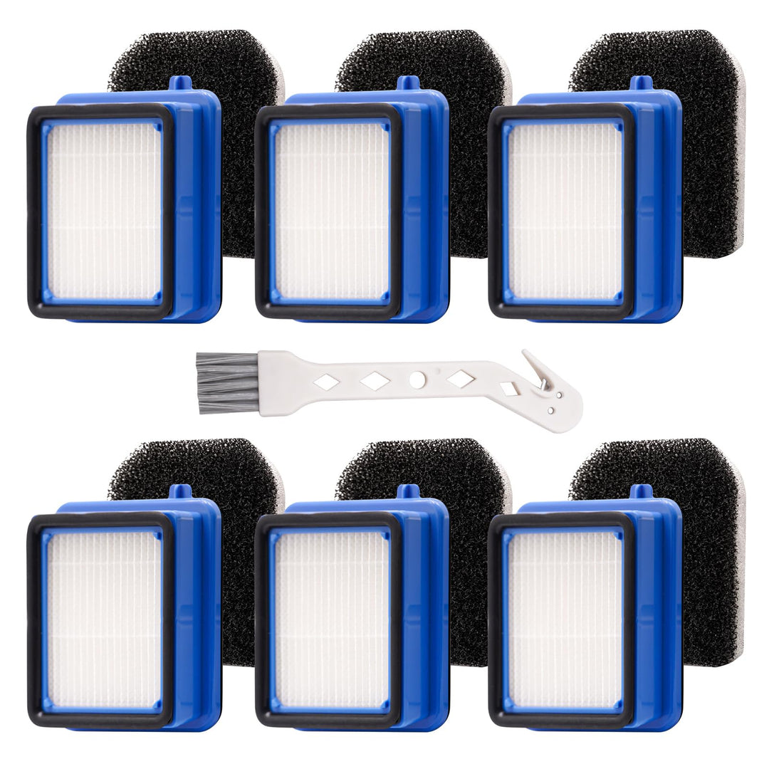6 Stück Filter Zubehör für AEG QX6 QX7 QX8-2 ASKW1 Staubsauger, Staubsauger Filter Set für AEG ASKW1