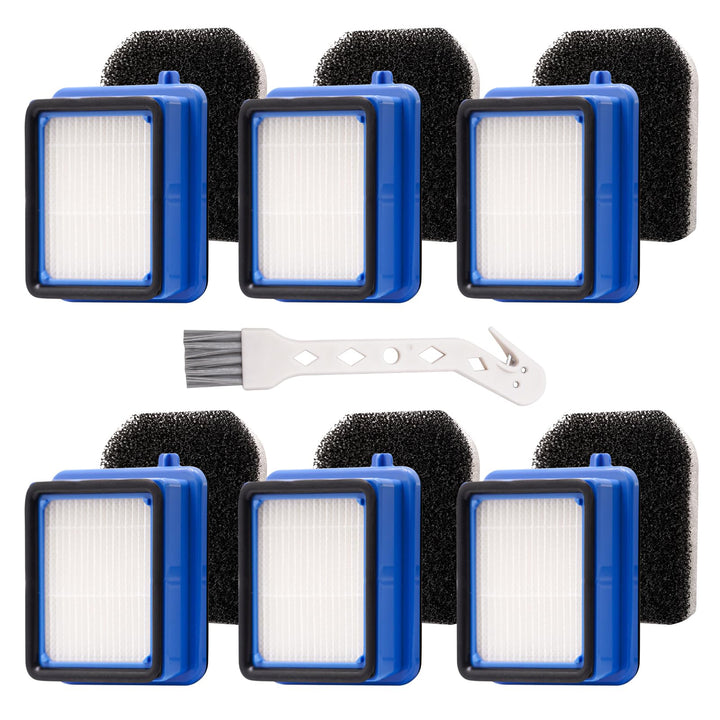 6 Stück Filter Zubehör für AEG QX6 QX7 QX8-2 ASKW1 Staubsauger, Staubsauger Filter Set für AEG ASKW1