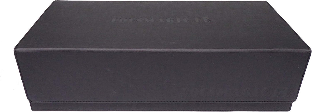 docsmagic.de Premium 2-Row Trading Card Storage Box Black + Trays & Divider - MTG PKM YGO - Sammelka