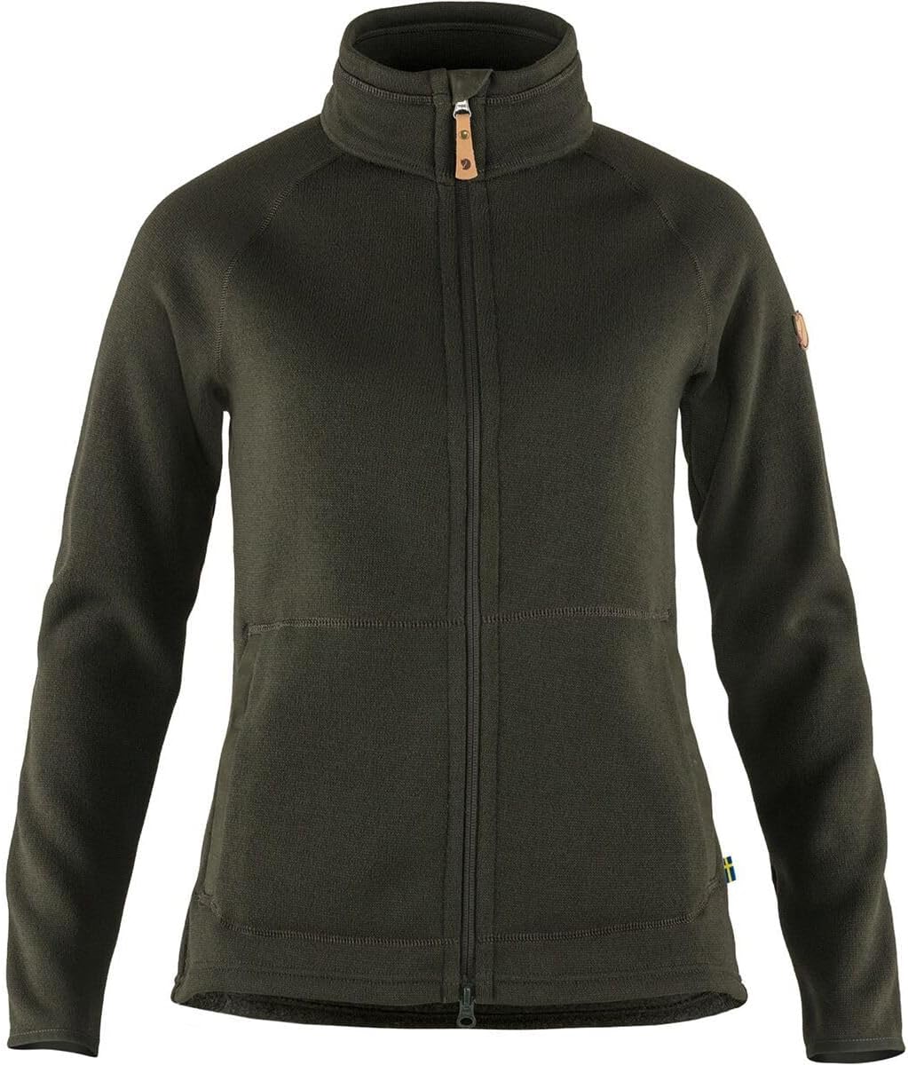 Fjallraven Damen Övik Fleece Zip Sweater W Sweatshirt XS Deep Forest, XS Deep Forest