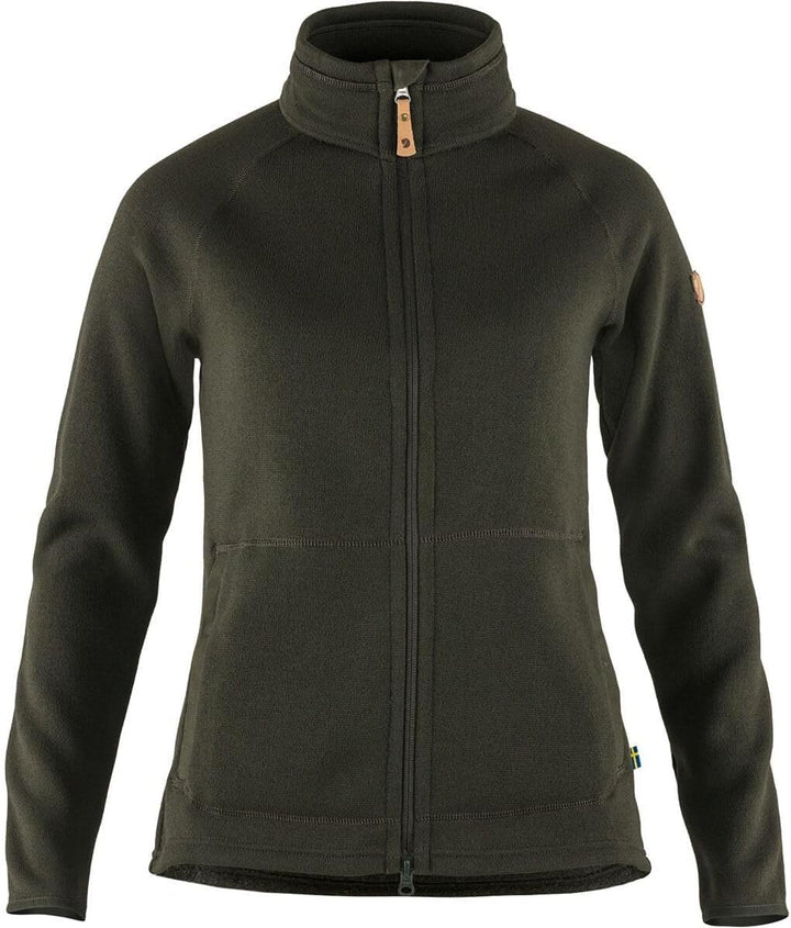 Fjallraven Damen Övik Fleece Zip Sweater W Sweatshirt XS Deep Forest, XS Deep Forest