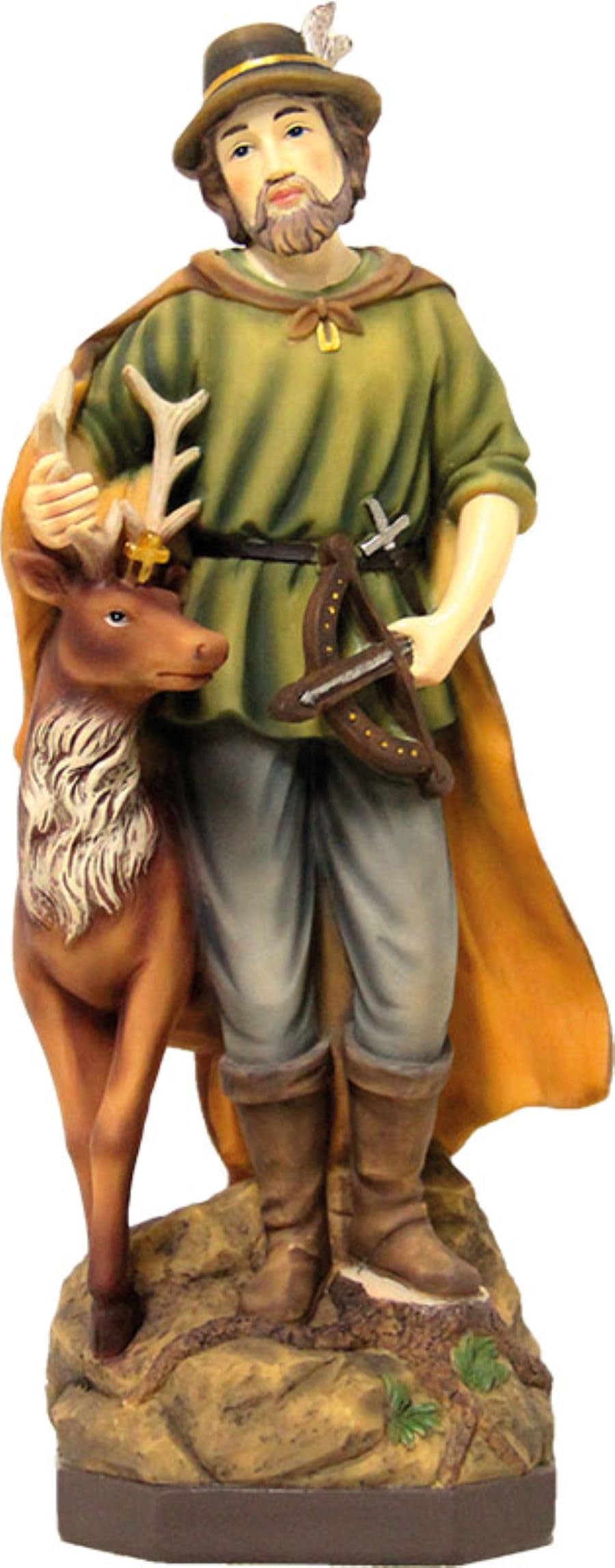 FADEDA Hlg. Hubertus/Höhe:40 cm/handbemalt/detailgetreue Krippen Figuren - Weihnachten Tisch Dekorat