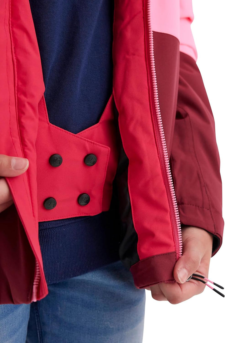 Killtec Mädchen Kow 170 Grls Jckt Funktionsjacke mit Kapuze und Schneefang/Outdoorjacke ist wasserdi