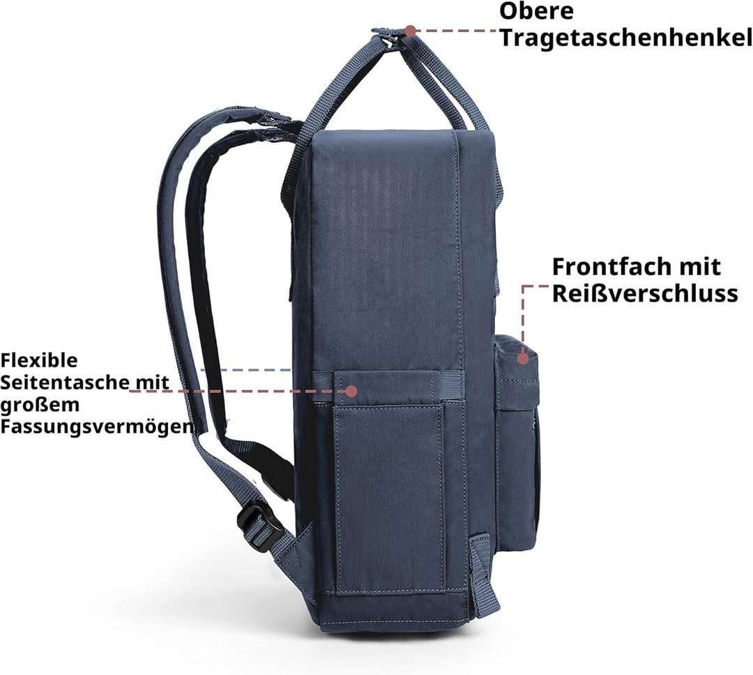 KALIDI Rucksack/Daypack Rucksack Mädchen Jungen & Kinder Damen Herren Schulrucksack mit laptopfach f