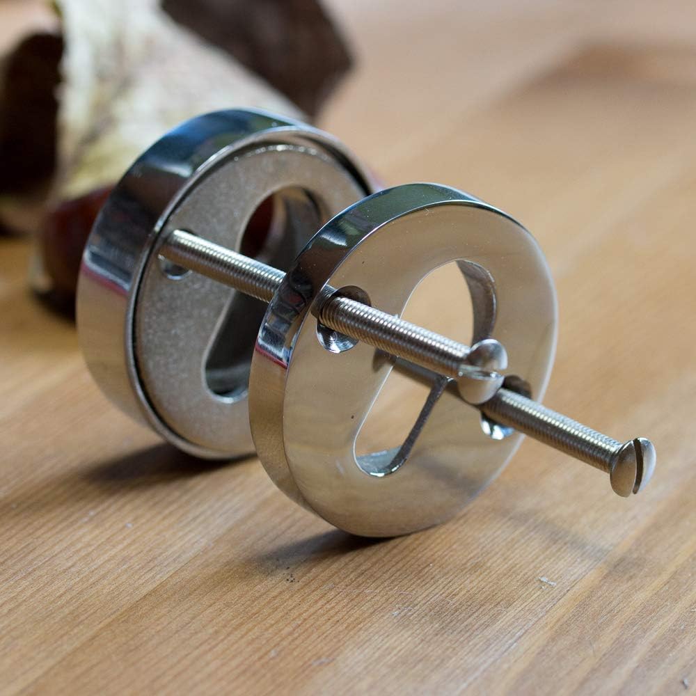 Antikas - Sicherheits-Rosette Chrom poliert, Schloss-Rosette für Profilzylinder-Schloss