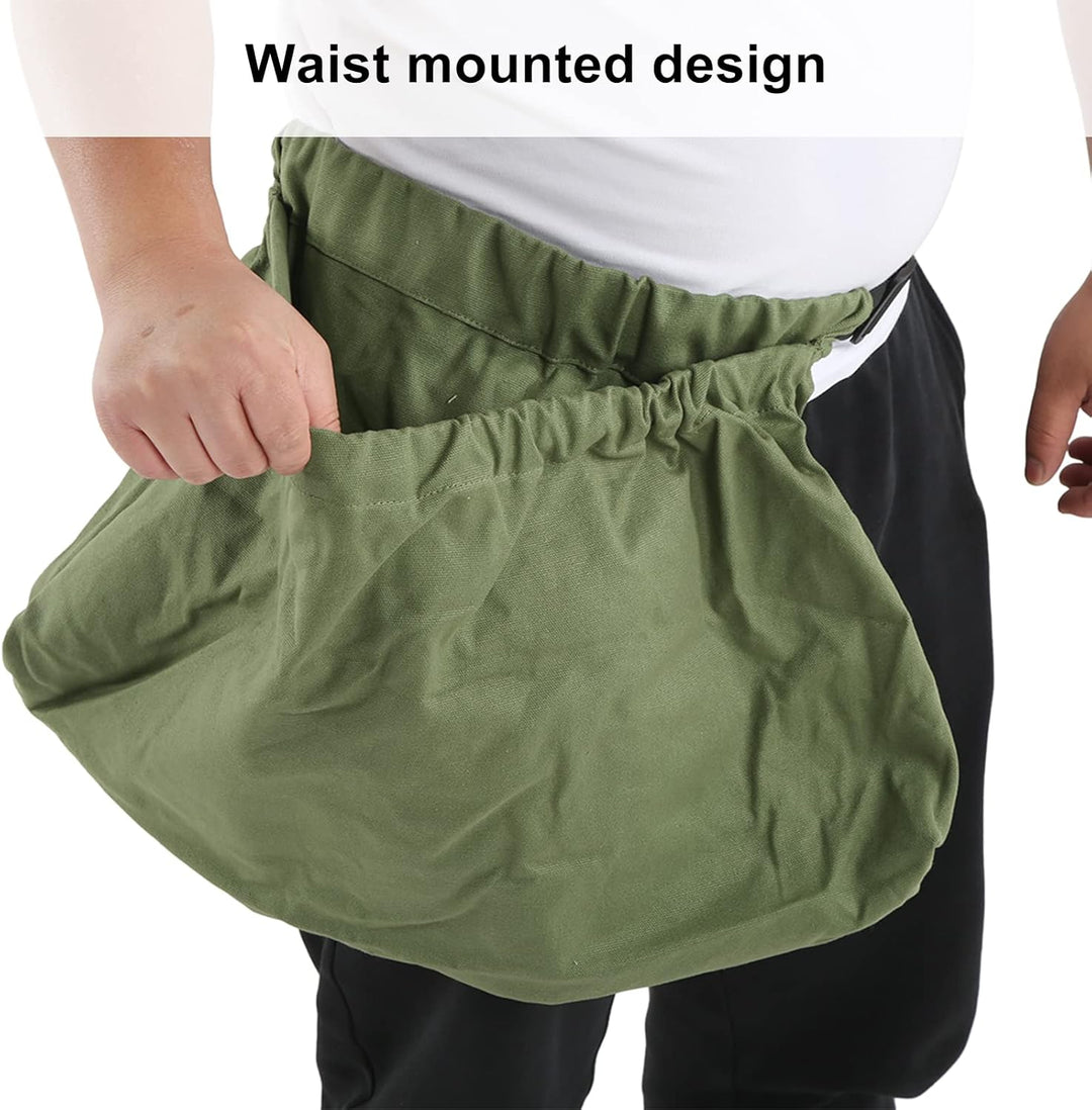 plplaaoo Obstpflücktasche,Pilzjagdtasche, Pilzsuchtasche, waschbare, Wiederverwendbare, Faltbare Sam