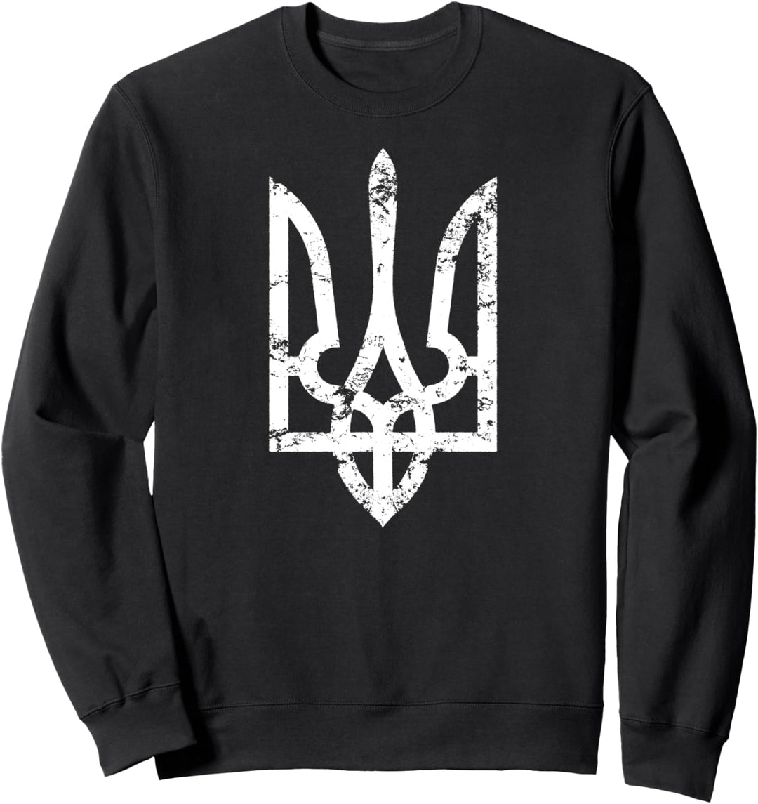 Ukrainischer Vintage Tryzub Ukraine Grunge Sweatshirt