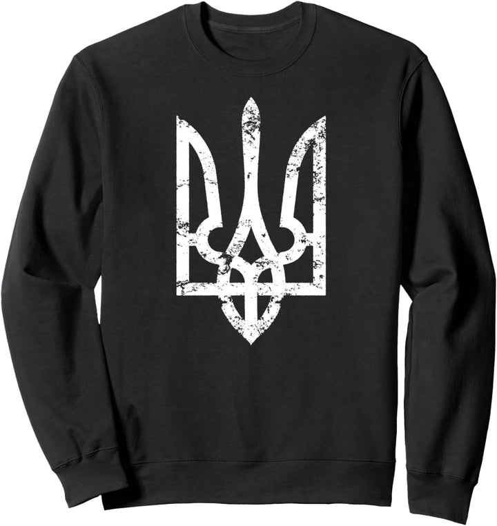 Ukrainischer Vintage Tryzub Ukraine Grunge Sweatshirt