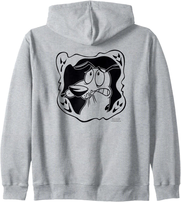 Courage the Cowardly Dog Ghost Frame Kapuzenjacke