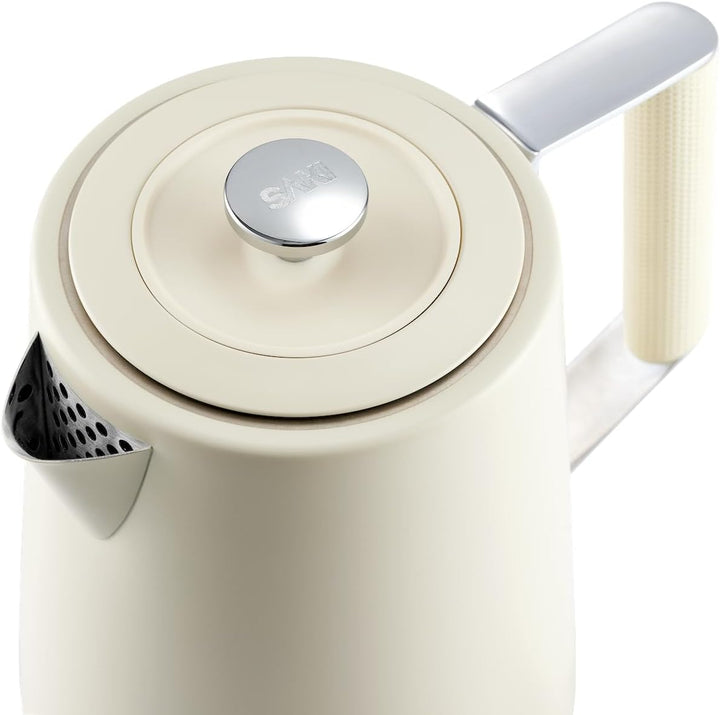 SAKI Luna Elektrischer Wasserkocher mit 7 Voreinstellungen, 60 Minuten, 1,75 l Temperaturbehälter, 3